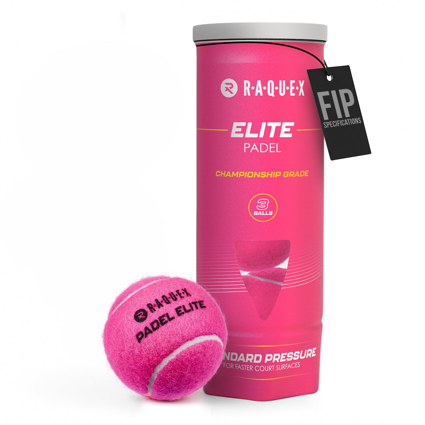 Pink Padel Balls Raquex (FIP Approved)